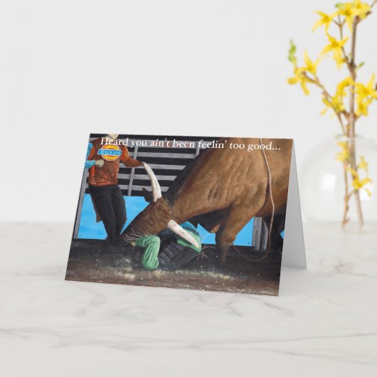 Get Well/ Aanmoediging Kaart - El Diablo (Gele Bloem)