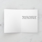 Get Well After Surgery Cheerful with Flowers Card Kaart (Binnen)