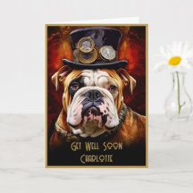 Get Well Binnenkort Britse Bulldog aangepaste naam