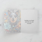 Get Well Binnenkort Kaart Aussie Cattle Dog Hugs a (Binnen)