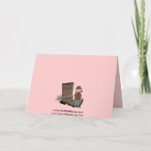 Get Well Boot & Cowgirl Kaart - Western (Achterkant)
