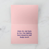 Get Well Boot & Cowgirl Kaart - Western (Binnen)