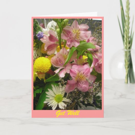 Get Well Bouquet Card Feestdagen Kaart (Voorkant)