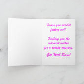 Get Well Bouquet Card Feestdagen Kaart (Binnen)