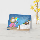 GET WELL BROTHER - POTATO FAMILY COLLECTIE KAART (Gele Bloem)