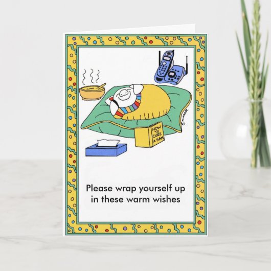 GET WELL Card Kaart (Voorkant)