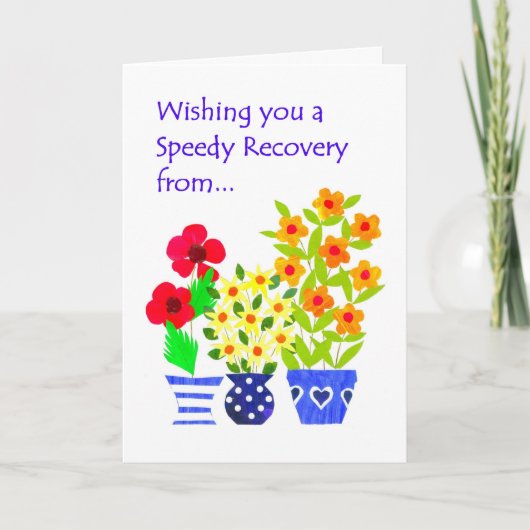  Get Well Card - Lager stroomverbruik Kaart (Voorkant)