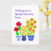  Get Well Card - Lager stroomverbruik Kaart (Gele Bloem)