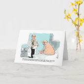 Get well cartoon with overmedicated Patient Kaart (Gele Bloem)