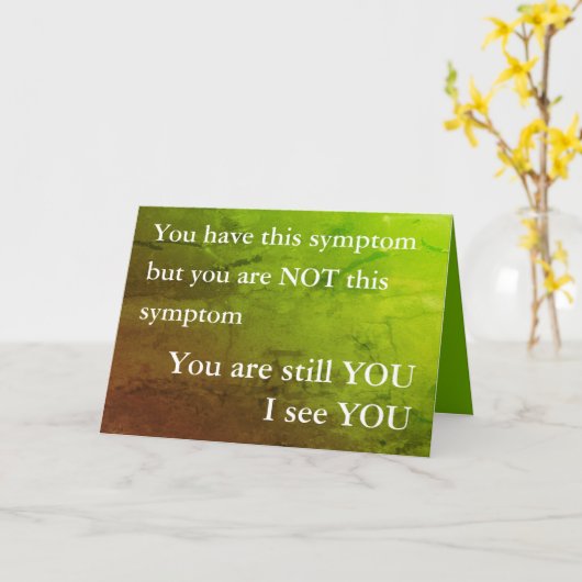 Get Well Chronic ziekte kaart Je bent nog steeds j (Gele Bloem)