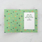 Get Well Cute Dinosaur Cartoon Funny Saying Child Kaart (Binnen)