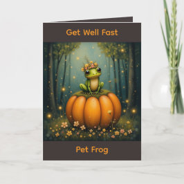 Get Well Fast Pet Frog Kaart