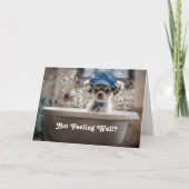 Get Well Feel Better Schattige Chihuahua Puppy Dog Kaart (Voorkant)