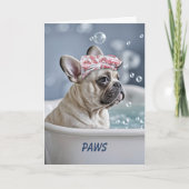 Get Well Feel Better Schattigee Franse Bulldog Kaart (Voorkant)