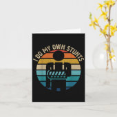 Get Well Funny Injury Hand Wrist, I Do My Own Stun Kaart (Gele Bloem)