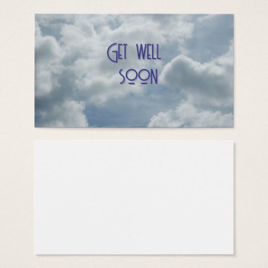 Get Well Gift Card Visitekaartje (Voorkant /achterkant)