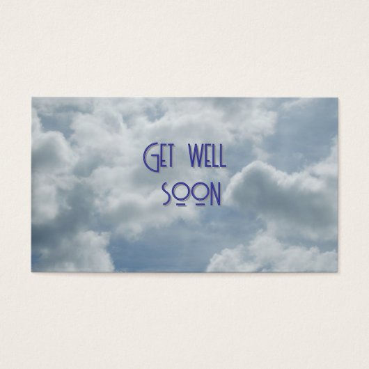 Get Well Gift Card Visitekaartje (Voorkant)