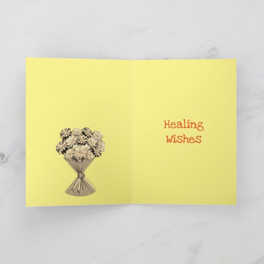 Get Well Grootmoeder Groet Kaart (Binnen)