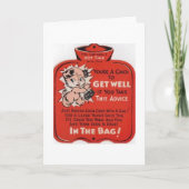  Get Well - Hot Water Bag Wish, Kaart (Voorkant)