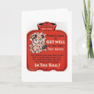  Get Well - Hot Water Bag Wish, Kaart