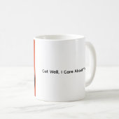 Get Well, I Care About You, Kitten Coffee Mug Koffiemok (Voorkant rechts)