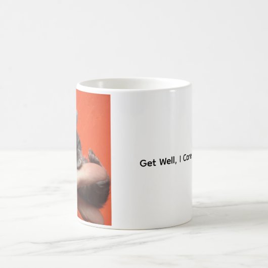 Get Well, I Care About You, Kitten Coffee Mug Koffiemok (Center)