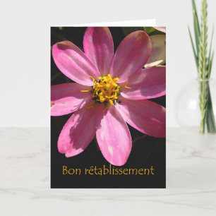 Get Well in French, Bon retablissement, Bloem Kaart