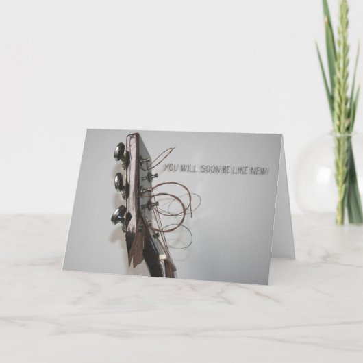 Get Well Je zult snel als een nieuwe groet zijn Kaart (Voorkant)