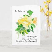 Get Well Kaart - Dromende torens (Gele Bloem)