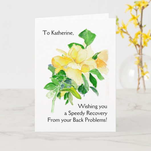  Get Well Kaart - Dromende torens (Gele Bloem)