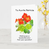Get Well Kaart - Nasturtiums (Gele Bloem)
