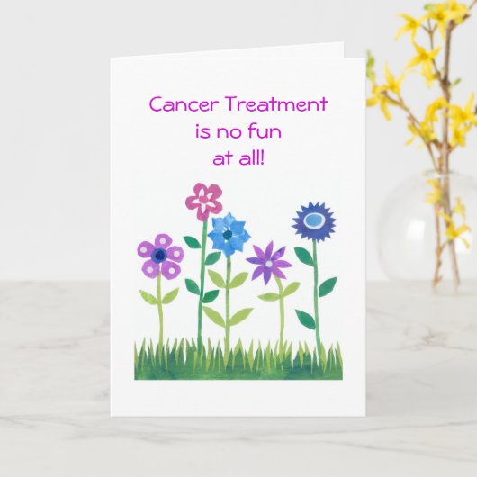  Get Well Kaart voor een kind met kanker (Gele Bloem)