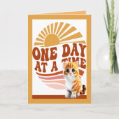 Get Well Kaart voor Geel Kat (Voorkant)