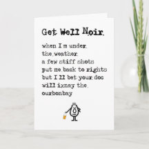 Get Well Noir Een grappig Get Well gedicht