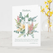 Get Well Nun Religious Cross Waterverf Wildflower Kaart (Gele Bloem)