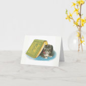 Get Well - Schattigee Yorkshire Terrier - Yorkie - Kaart (Gele Bloem)