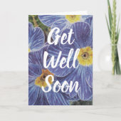 Get Well Soon aangepaste bloemenkaart voor zieke p Kaart (Voorkant)