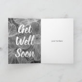Get Well Soon aangepaste bloemenkaart voor zieke p Kaart (Binnen)