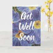 Get Well Soon aangepaste bloemenkaart voor zieke p Kaart (Gele Bloem)