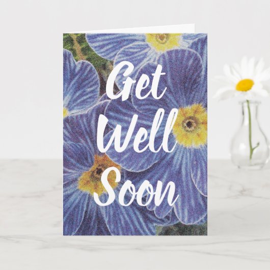 Get Well Soon aangepaste bloemenkaart voor zieke p Kaart (Kleine Plant)