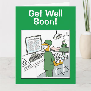 Get Well Soon - Aziatische chirurg gaat opereren Kaart