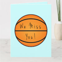 Get Well Soon Basketbal Schrijven op Ball Team Big