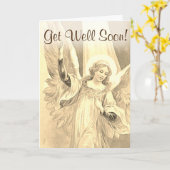 Get Well Soon beroemd gemaakt door Guardian Angel  Kaart (Gele Bloem)