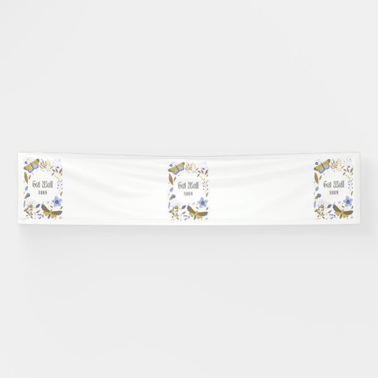 Get Well Soon Blues 2.5x12 Vinyl Spandoek (Horizontaal)
