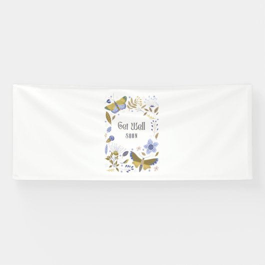 Get Well Soon Blues 4x10 Vinyl Spandoek (Horizontaal)