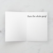 Get Well Soon Bowling van de hele bende Kaart (Binnen)