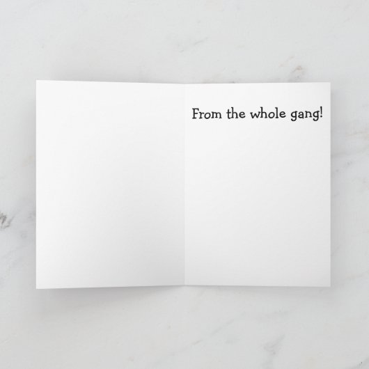 Get Well Soon Bowling van de hele bende Kaart (Binnen)