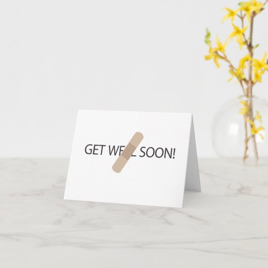Get Well Soon briefkaart (Gele Bloem)