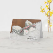 get well soon-bunny slippers kaart (Gele Bloem)