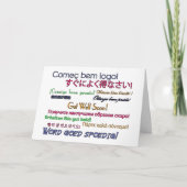 Get Well Soon Card Kaart (Voorkant)